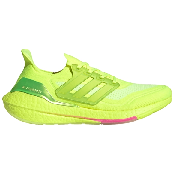Adidas men's ultraboost 21 running shoes Solar Yellow FY0848 - Picture 2 of 13